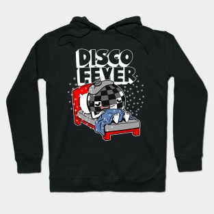 Disco Fever Original Funny Cute 70's Retro Disco Ball Party Cartoon Hoodie